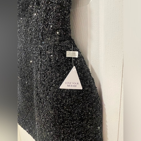 Nadine Merabi Tara Black Dress NWT - size S/M - Picture 9 of 15